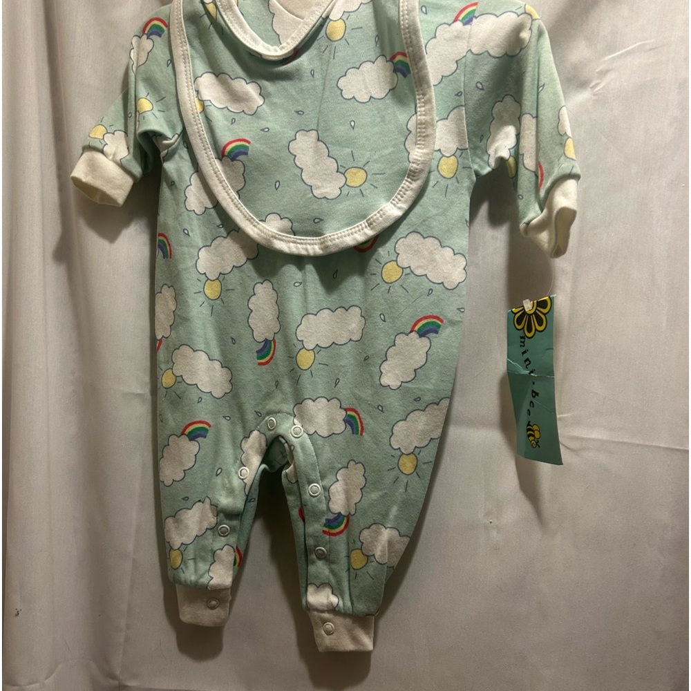 NWT Sz 3mths cotton coverall by mini bee